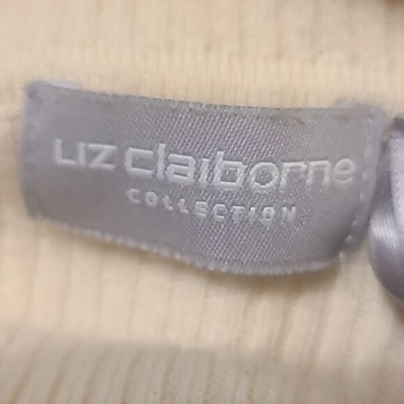 Liz Claiborn Large Pale Yellow Turtleneck Sweater - Picture 3 of 6